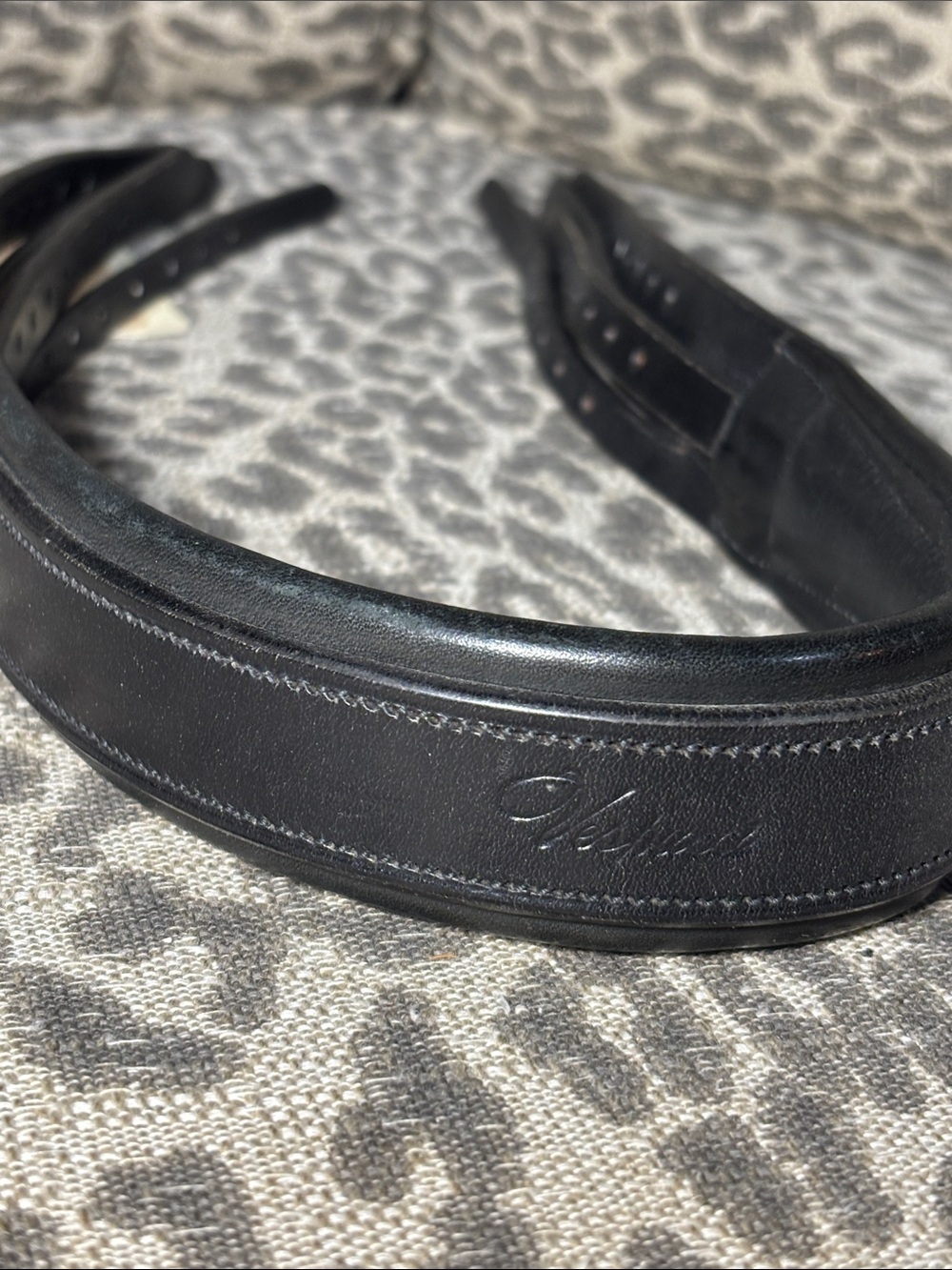 NWT Vespucci double bridle headstall full size dressage bridle headstall black